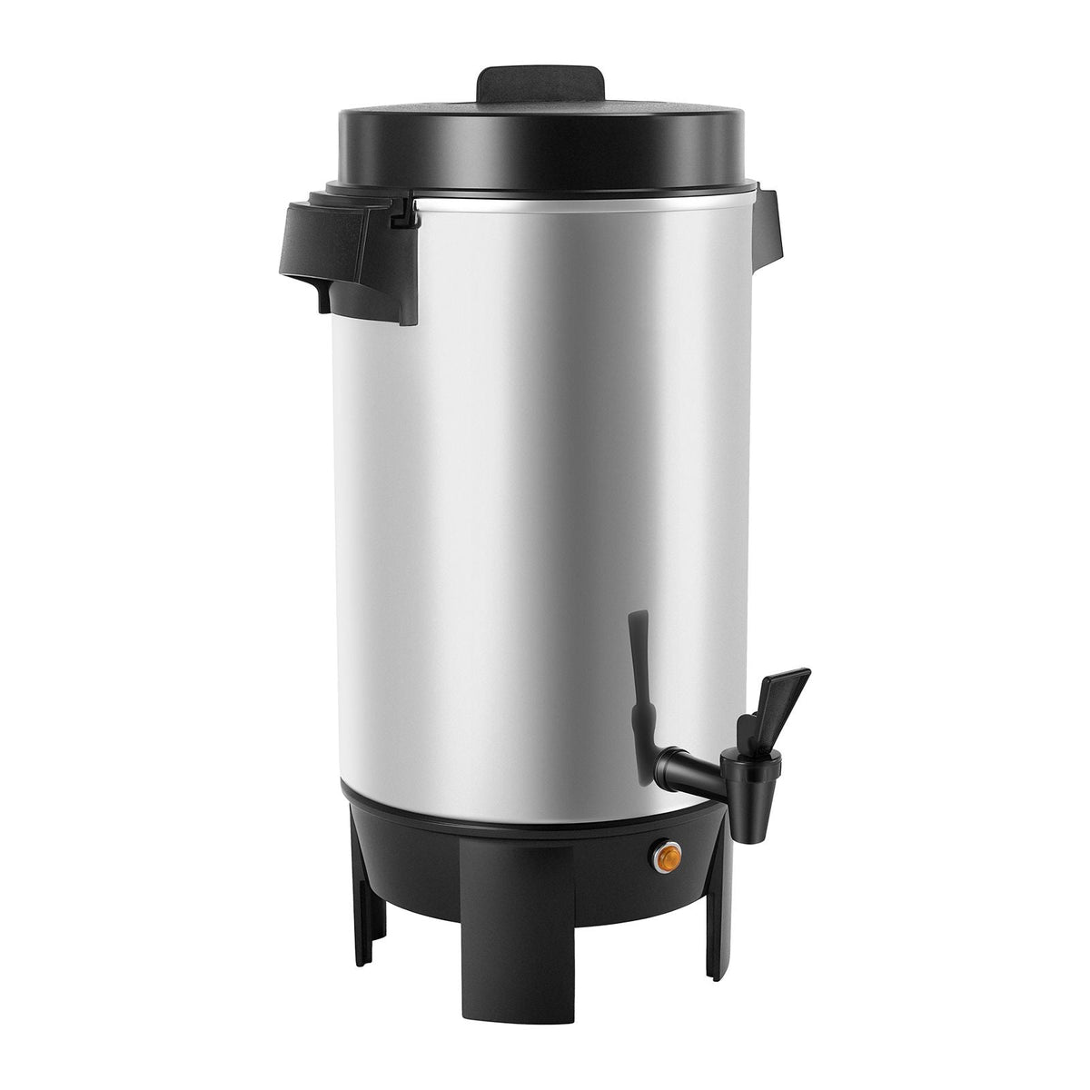 Commercial Coffee Urn, 40 Cup 203oz Hot Beverage Dispenser with Dripless Faucet, 1090W Quick-Brewing Coffee Maker, Automatic Temperature Control, for Catering, Party, Church & Restaurant