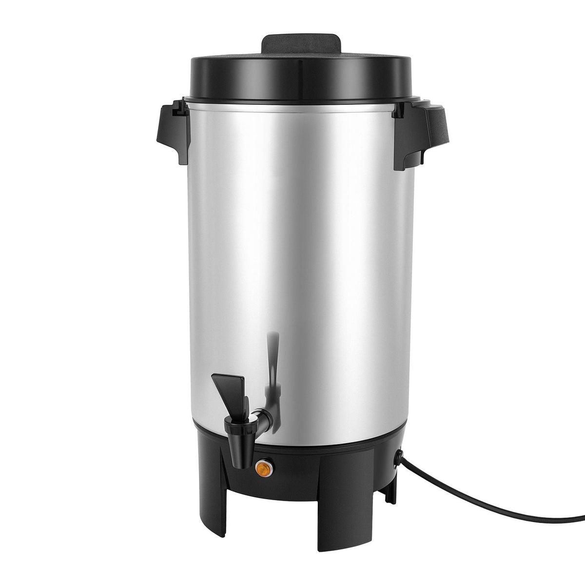 Commercial Coffee Urn, 40 Cup 203oz Hot Beverage Dispenser with Dripless Faucet, 1090W Quick-Brewing Coffee Maker, Automatic Temperature Control, for Catering, Party, Church & Restaurant