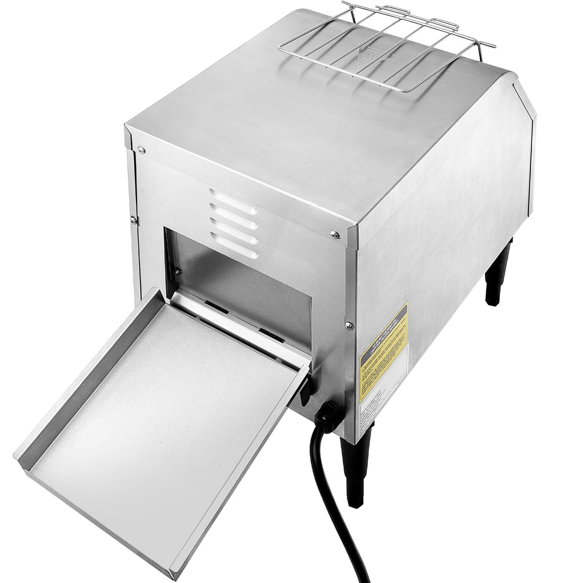 Commercial Conveyor Toaster, 150 Slices/Hour Conveyor Belt Toaster, Heavy Duty Stainless Steel Commercial Toaster Oven, Electric Restaurant Commercial Toaster for Toast Bun, Bagel, Bread