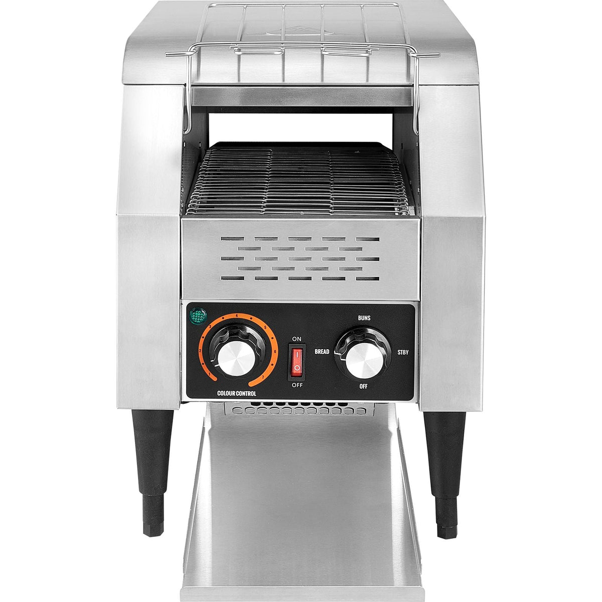 Commercial Conveyor Toaster, 150 Slices/Hour Conveyor Belt Toaster, Heavy Duty Stainless Steel Commercial Toaster Oven, Electric Restaurant Commercial Toaster for Toast Bun, Bagel, Bread