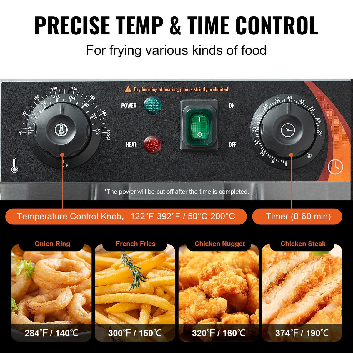 Commercial Deep Fryer, Dual Tank 3000W Electric Countertop Fryer with Basket, 2 x 11.6Qt/11L Double Stainless Steel Oil Fryer with Oil Filtration, Time & Temp Control, for Kitchen Restaurant Use
