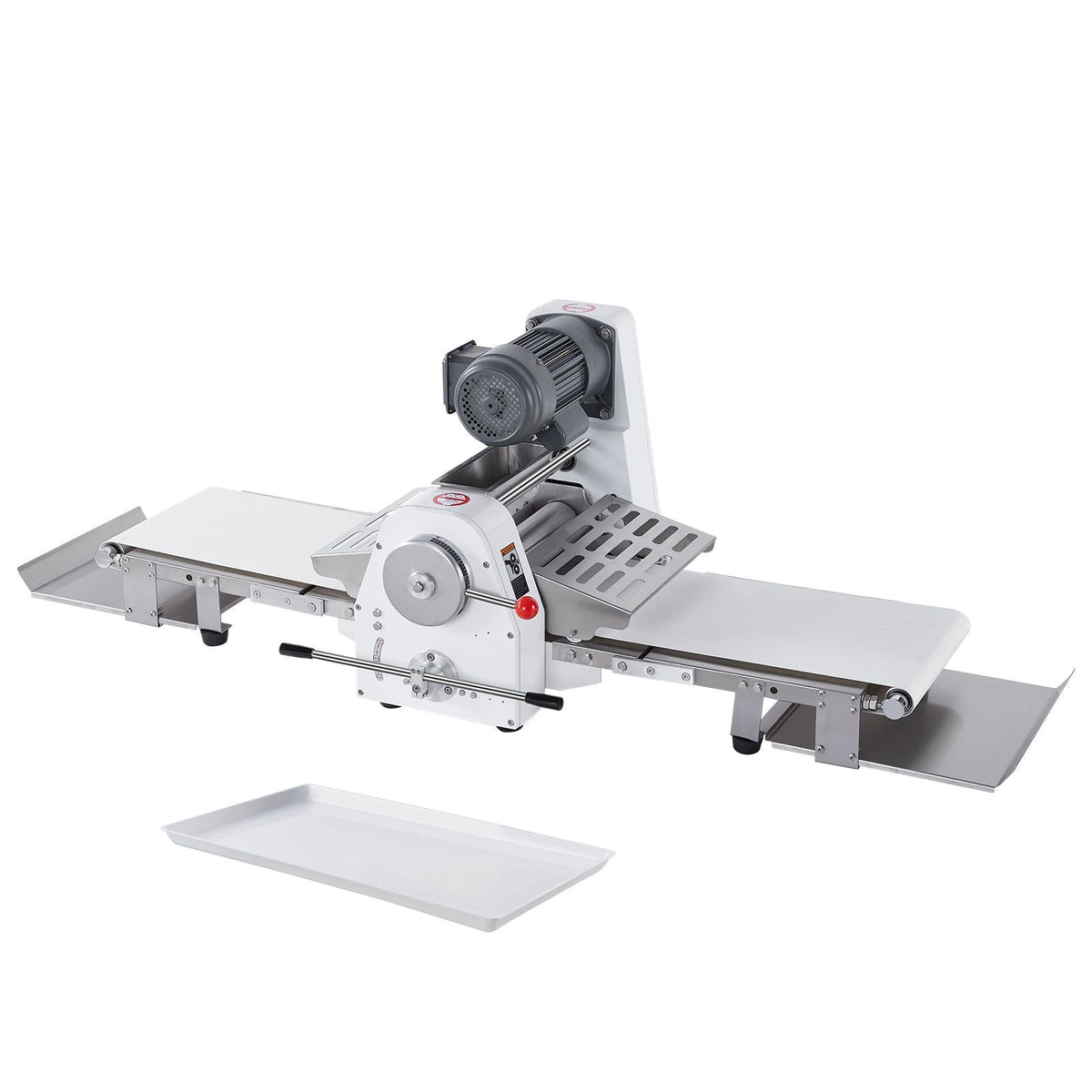 Commercial Dough Sheeter Machine, 15.7-Inch Reversible Puff Pastry Sheeter and Fondant Roller, Electric Dough Roller 0-1.4" Adjustable Thickness, Folding Dough Sheeter for Bakeries, Pastries