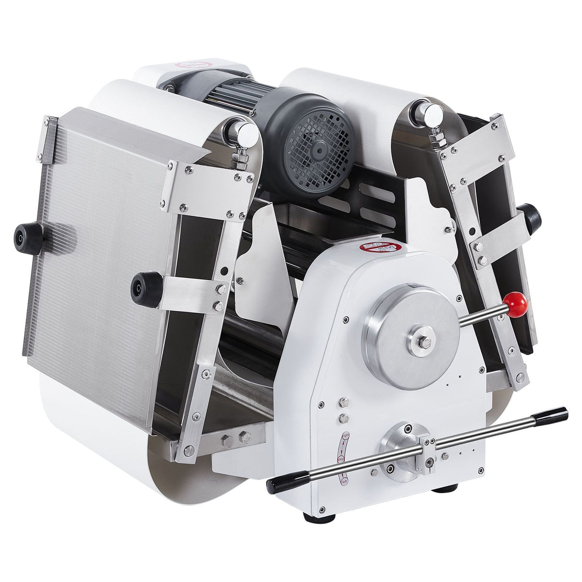 Commercial Dough Sheeter Machine, 15.7-Inch Reversible Puff Pastry Sheeter and Fondant Roller, Electric Dough Roller 0-1.4" Adjustable Thickness, Folding Dough Sheeter for Bakeries, Pastries