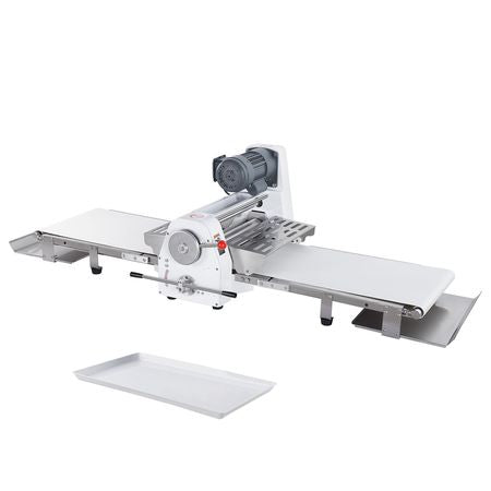 Commercial Dough Sheeter Machine, 19.7-Inch Reversible Puff Pastry Sheeter and Fondant Roller, Electric Dough Roller 0-1.4" Adjustable Thickness, Folding Dough Sheeter for Bakeries, Pastries