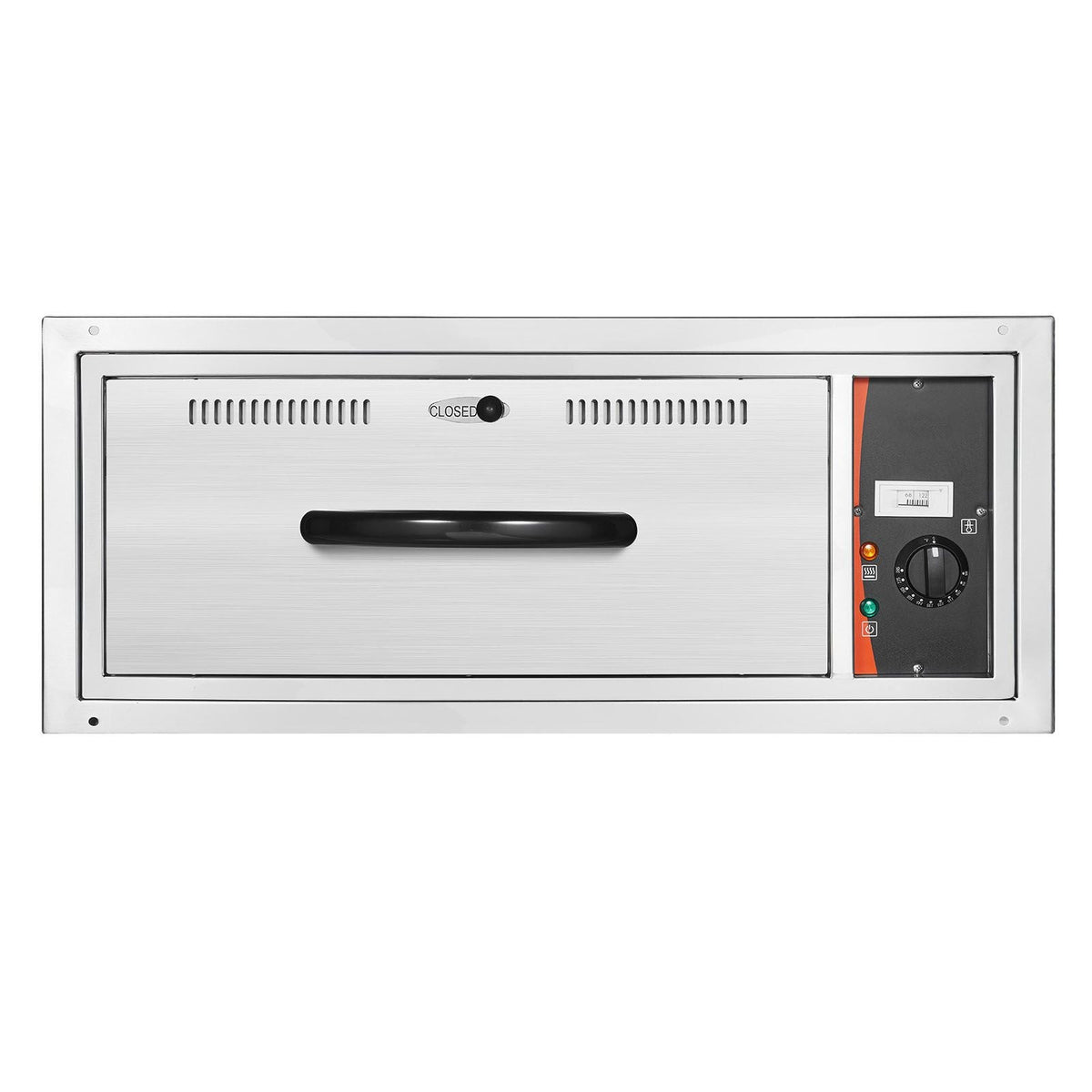 Commercial Electric Drawer Warmer, Single-Drawer Stainless Steel Food Warmer, Built-in Installation Warming Drawer Cabinet, 85 Fahrenheit -185 Fahrenheit Wide Temperature Range