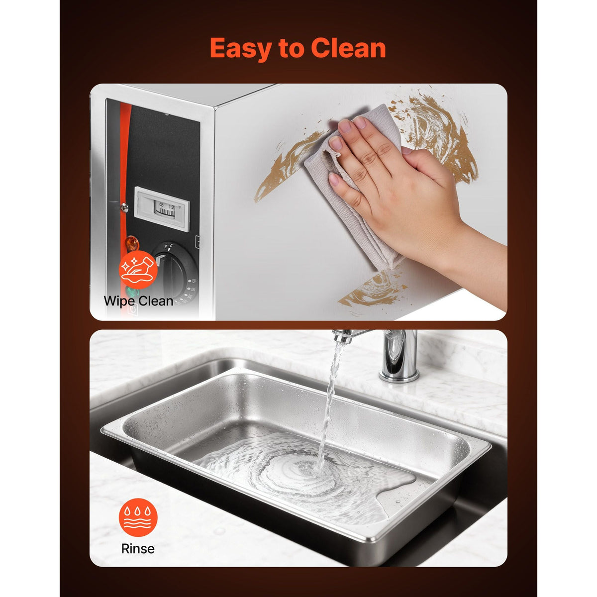Commercial Electric Drawer Warmer, Single-Drawer Stainless Steel Food Warmer, Freestanding Slim Warming Drawer Cabinet, 85 Fahrenheit -185 Fahrenheit Wide Temperature Range, for Restaurant