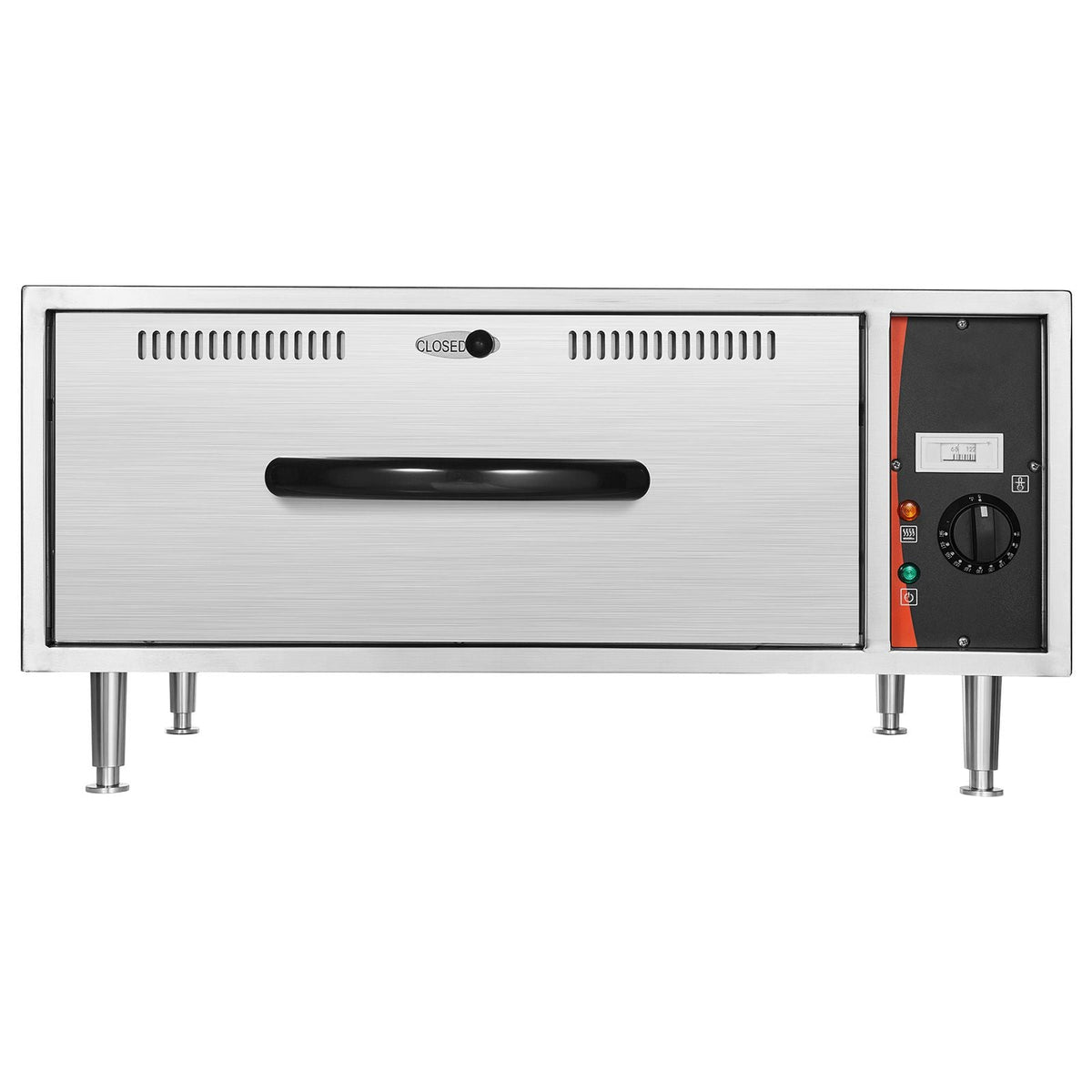 Commercial Electric Drawer Warmer, Single-Drawer Stainless Steel Food Warmer, Freestanding Standard Warming Drawer Cabinet, 85 Fahrenheit –185 Fahrenheit Wide Temperature Range