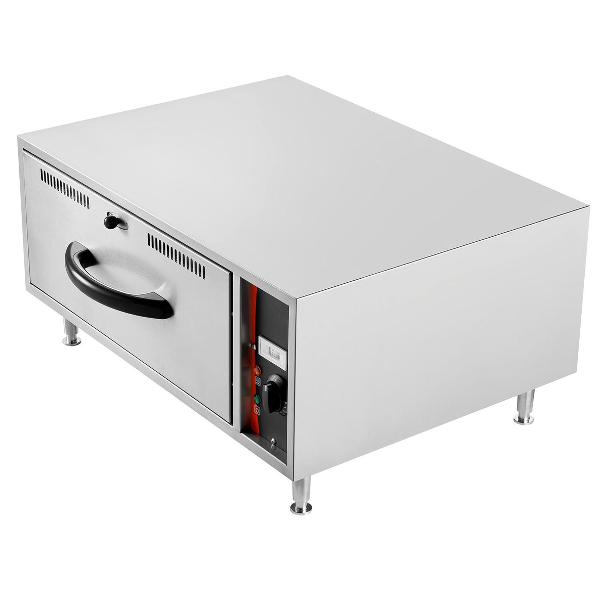 Commercial Electric Drawer Warmer, Single-Drawer Stainless Steel Food Warmer, Freestanding Standard Warming Drawer Cabinet, 85 Fahrenheit –185 Fahrenheit Wide Temperature Range