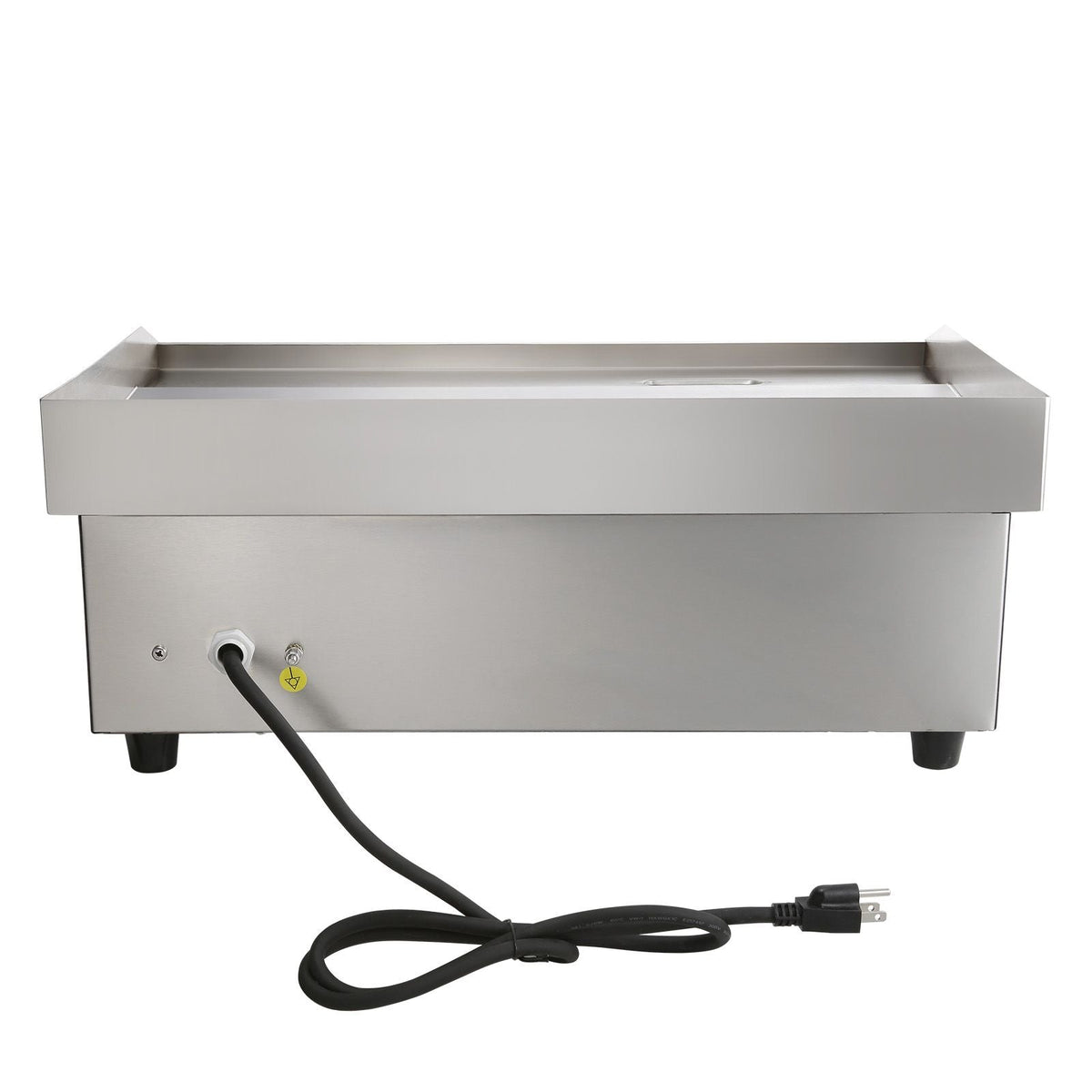 Commercial Electric Griddle, 21 x 11.8 inch, 1750W, 122-570 Fahrenheit Adjustable Temp Control, Stainless Steel Countertop Flat Top Grill with 2 Spatulas, 2 Brushes and 4 Foot Pads