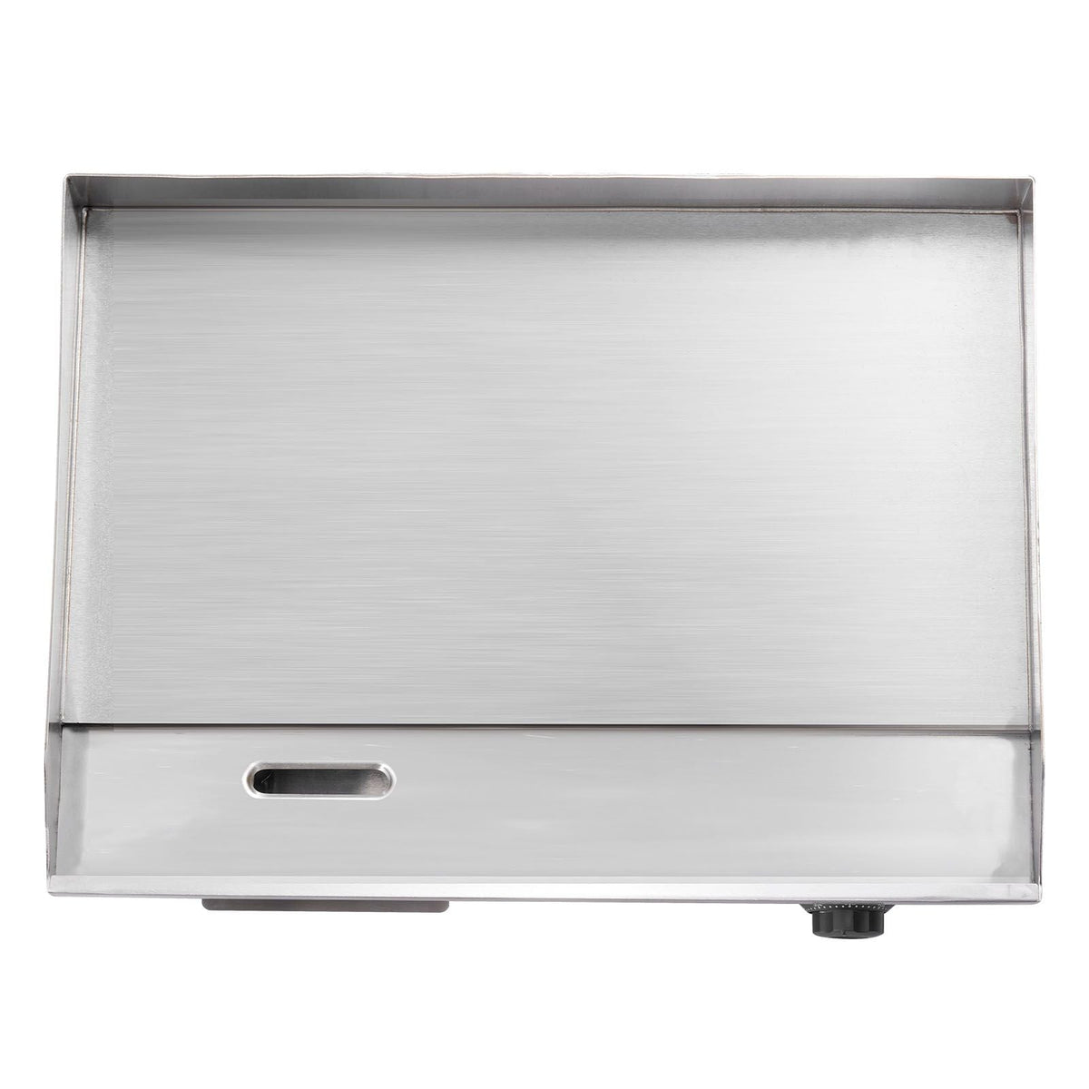 Commercial Electric Griddle, 21.06 x 11.81 inch, 3200W, 122-570 Fahrenheit Adjustable Temp Control, Stainless Steel Body, Full Flat, with 2 Spatulas, 2 Brushes, and 4 Foot Pads