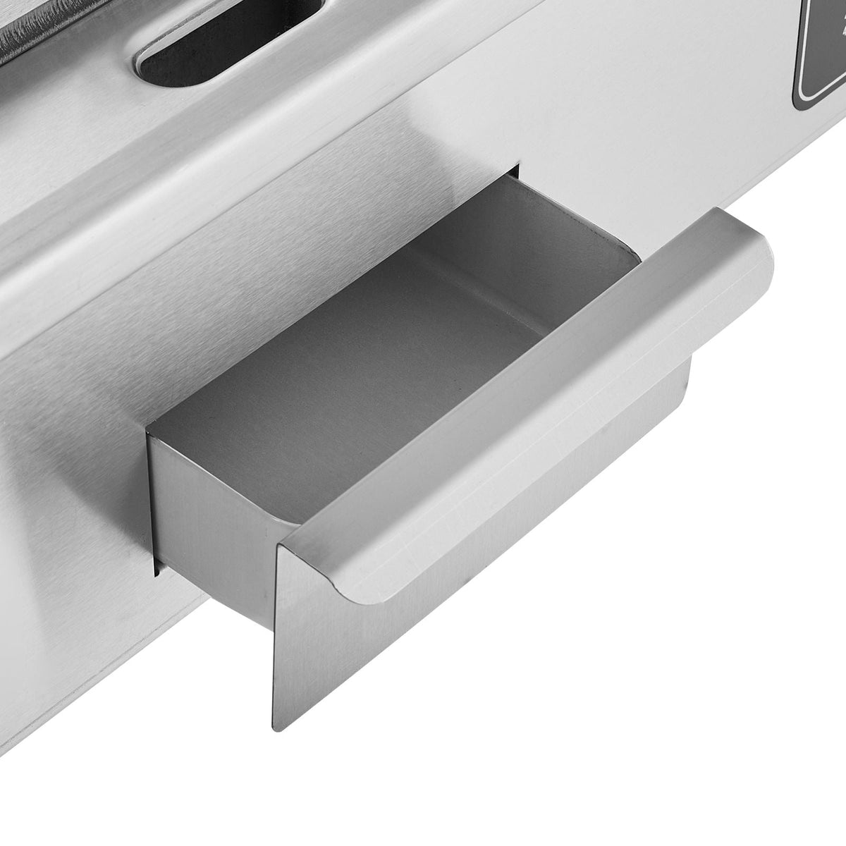 Commercial Electric Griddle, 2800W Countertop Flat Top Grill, 122-572 F Adjustable Temp, 28.74x15.75x0.39in Stainless Steel Griddle Grill with 2 Shovels, for Home Restaurant(No Plug)