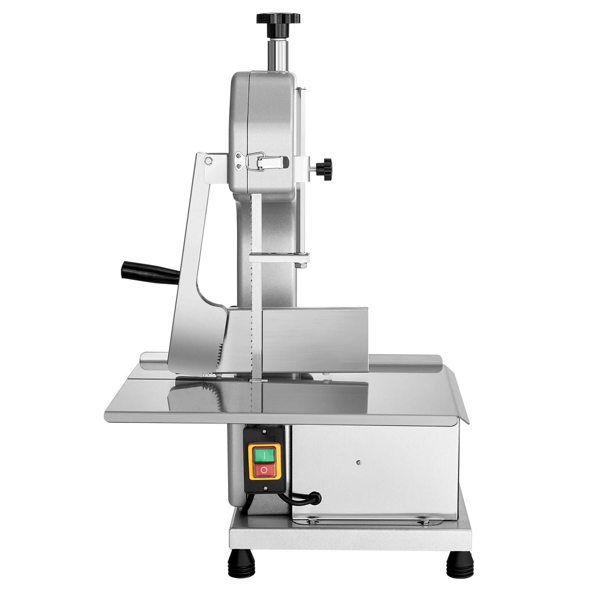 Commercial Electric Meat Bandsaw, 650W Stainless Steel Countertop Meat Sawing Machine, Workbench 12.4" x 18.1", 4.33 Inch Max Cutting Thickness, Frozen Fish Cutter for Rib Pork Beef