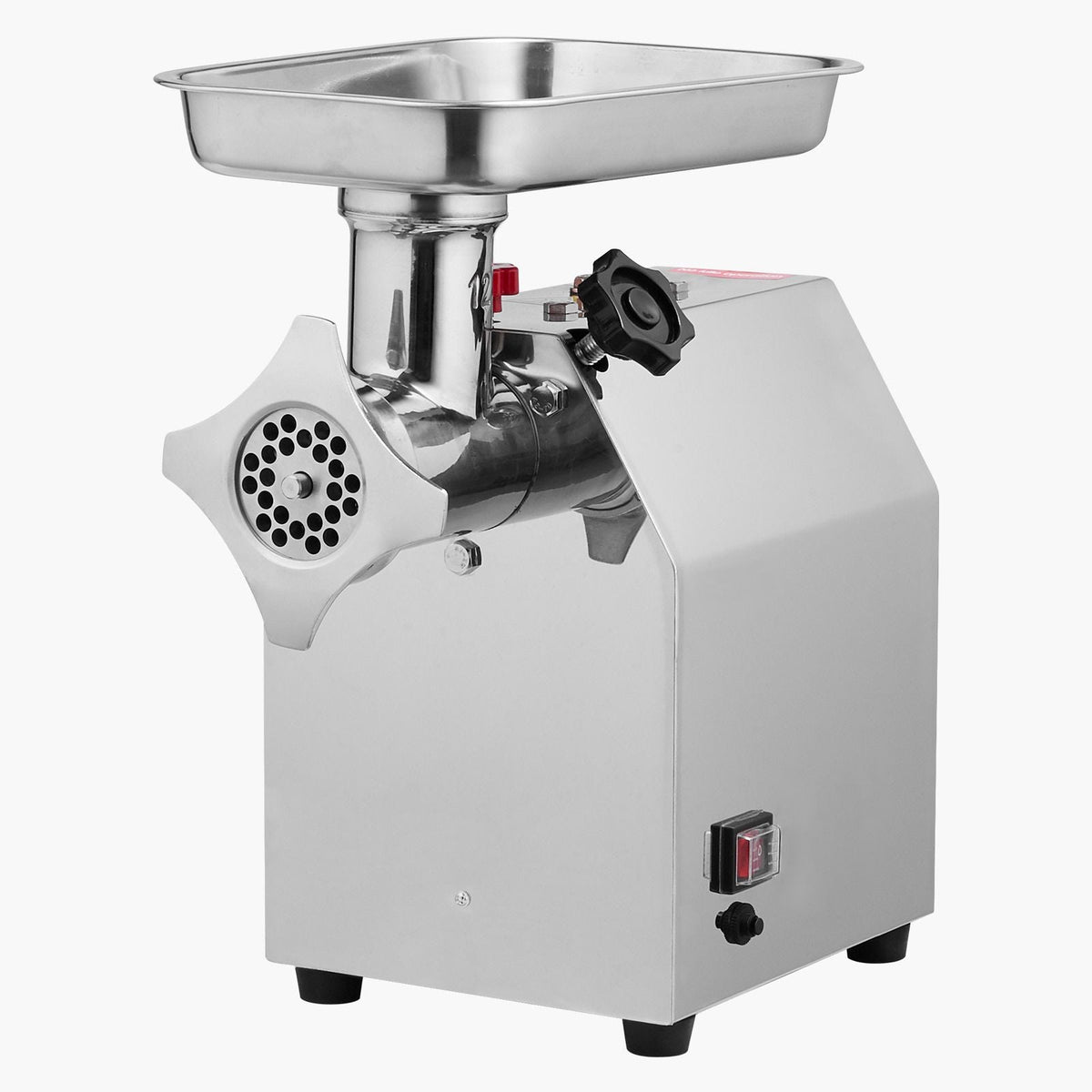 Commercial Electric Meat Grinder, 7 lbs/min Capacity, #12 Industrial Meat Mincer with 2 Stainless Steel Blades, 2 Grinding Plates, 850W Heavy-Duty Sausage Maker Stuffer, for Kitchen, Restaurant
