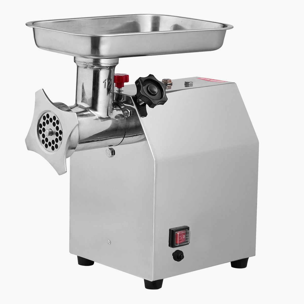Commercial Electric Meat Grinder, 7 lbs/min Capacity, #12 Industrial Meat Mincer with 2 Stainless Steel Blades, 2 Grinding Plates, 850W Heavy-Duty Sausage Maker Stuffer, for Kitchen, Restaurant