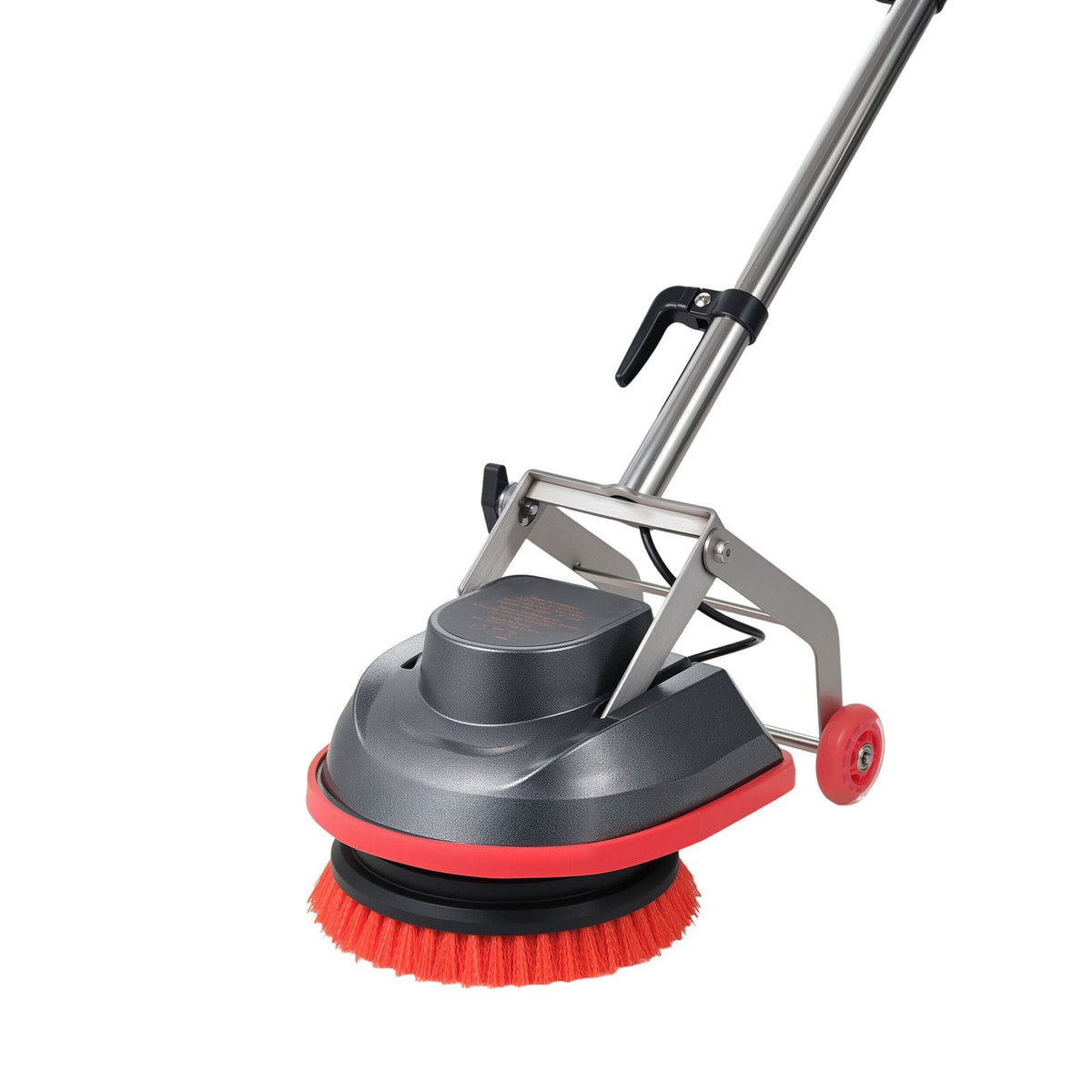 Commercial Floor Scrubber Machine, Heavy Duty Floor Cleaner Polisher with 2 Wheels, Professional Electric Carpet Buffer, Max 1900 RPM, 43 FT Cord, 3 Pads & 3 Brushes - All Floor Surfaces