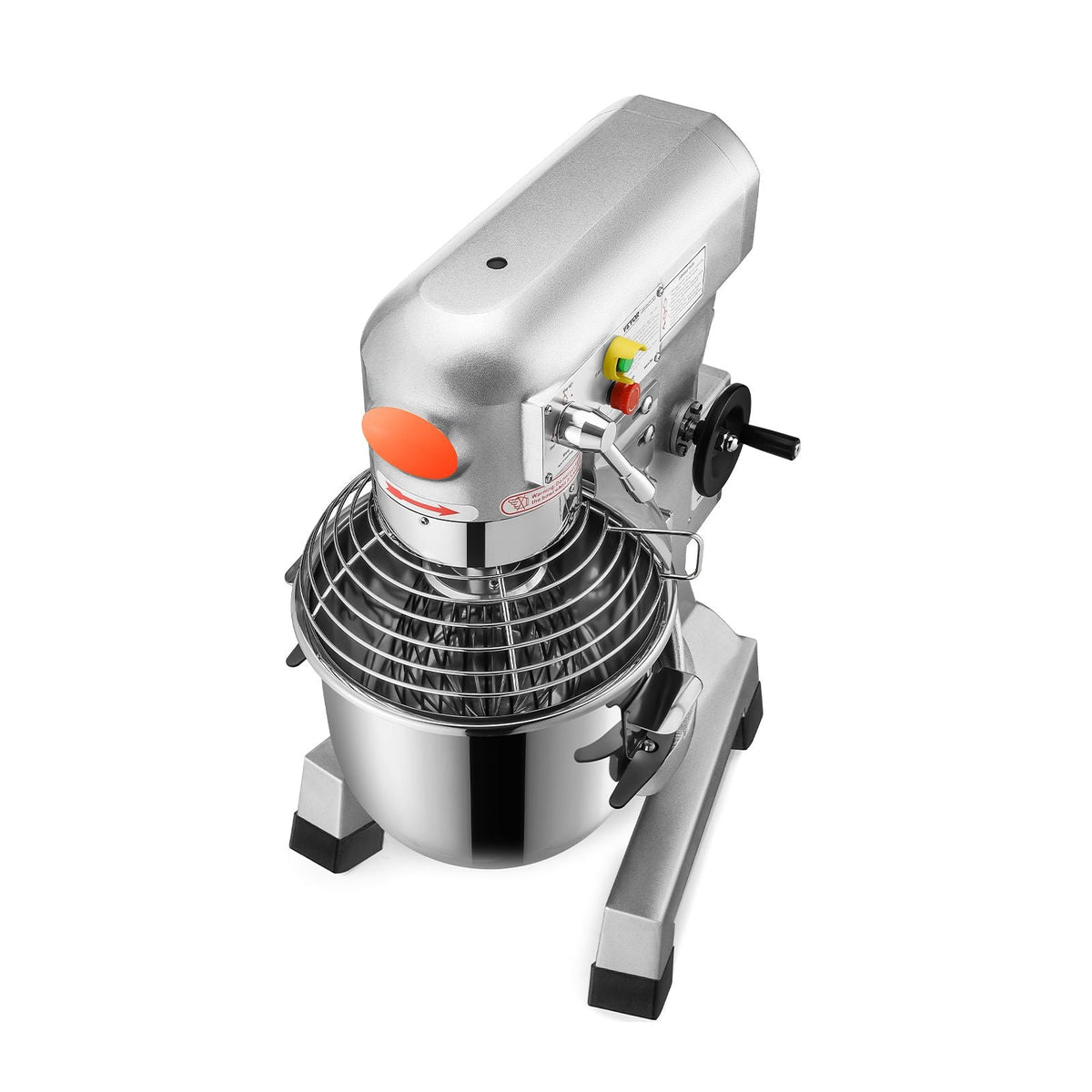 Commercial Food Mixer 30Qt 1100W 3 Speeds Adjustable 105/180/408 RPM Heavy Duty 110V with Stainless Steel Bowl Dough Hooks Whisk Beater for Schools Bakeries Restaurants Pizzerias