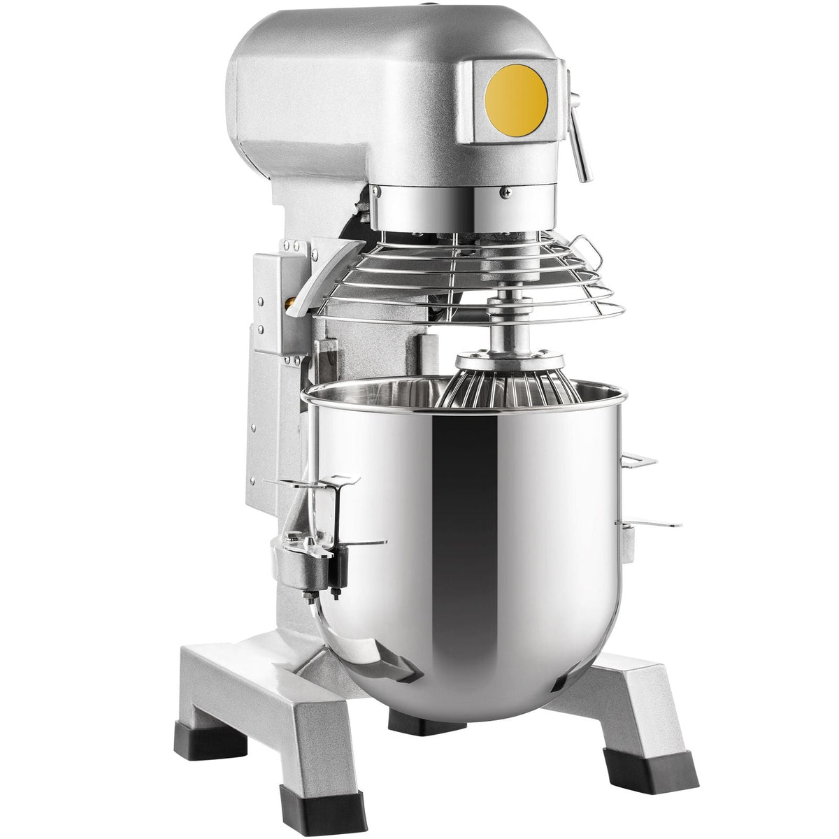Commercial Food Mixer, 30Qt Commercial Mixer with Timing Function, 1100W Stainless Steel Bowl Electric Food Mixer with 3 Speeds Adjustable 108/199/382 RPM, Dough Hook Whisk Beater Included