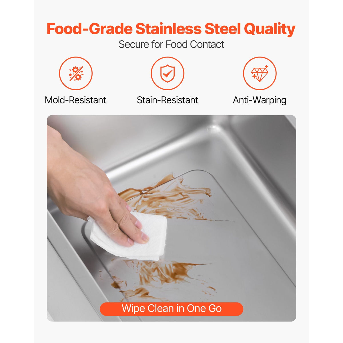Commercial Food Warmer, 1200W Electric Stainless Steel Steam Food Warmer, Fast Heating Countertop Buffet Bain Marie with Soup & Perforated Ladles, for Catering, Restaurants, Parties, Buffets