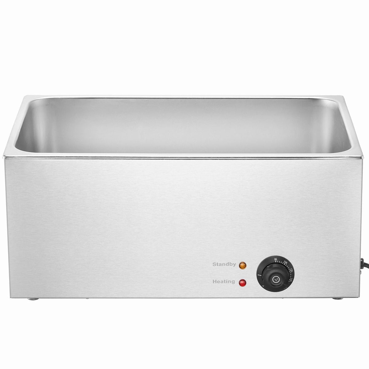Commercial Food Warmer 19QT Bain Marie 1200W Electric Buffet Warmer Steam Table Food Warmer Countertop Stainless Steel Food Warmer Wet or Dry Use for Parties, Catering and Restaurant