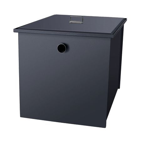 Commercial Grease Trap, 30 LBS Grease Interceptor, Side Inlet Interceptor, Under Sink Carbon Steel Grease Trap, 10.8 GPM Waste Water Oil-water Separator, for Restaurant Canteen Home Kitchen