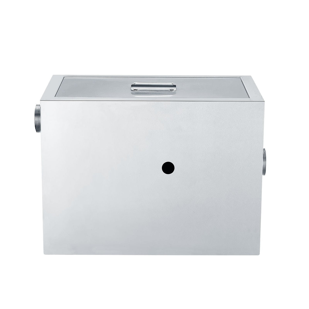 Commercial Grease Trap, 8 LBS Grease Interceptor, Side Inlet Interceptor, Under Sink Stainless Steel Grease Trap, 2.8 GPM Waste Water Oil-water Separator, for Restaurant Canteen Home Kitchen