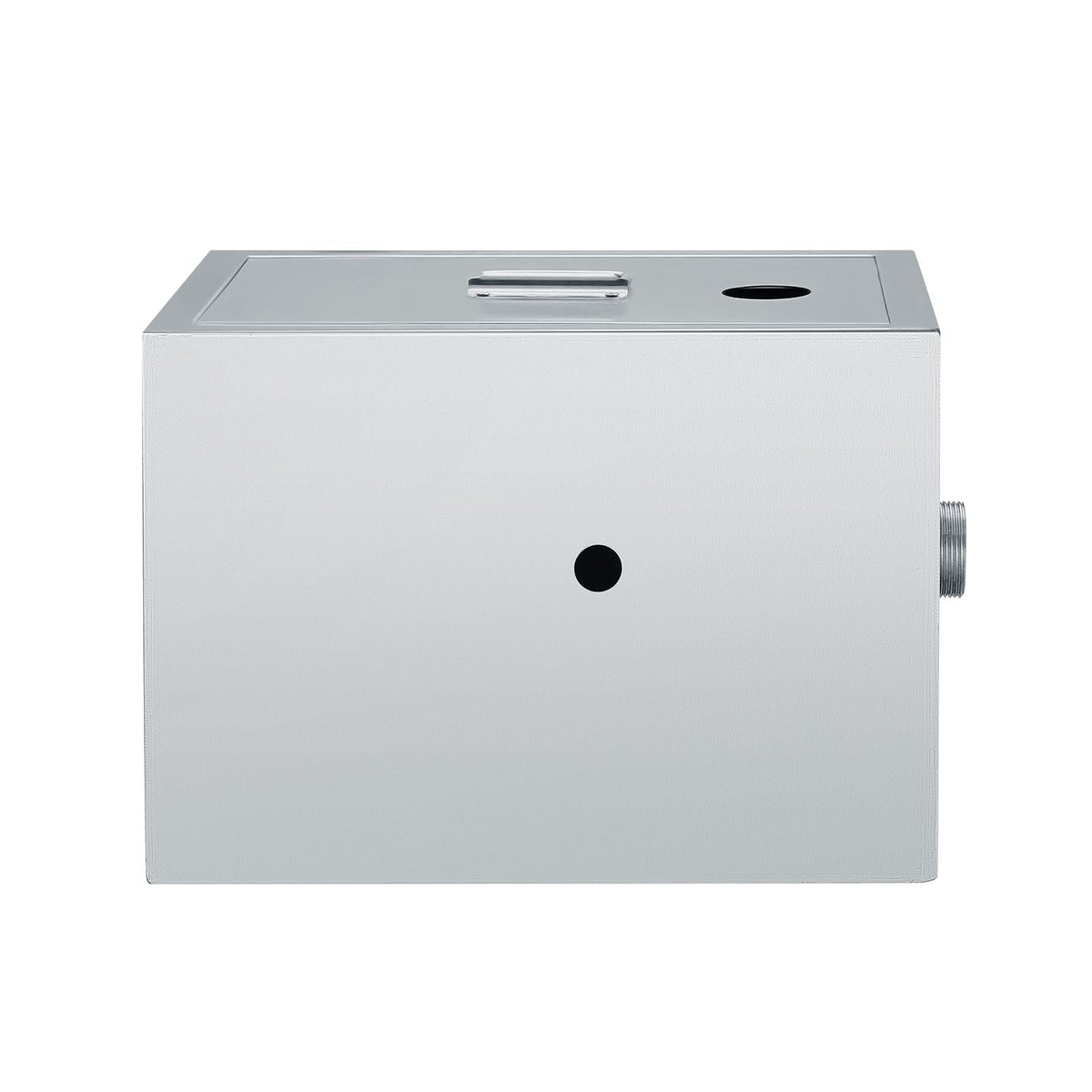 Commercial Grease Trap, 8 LBS Grease Interceptor, Top Inlet Interceptor, Under Sink Stainless Steel Grease Trap, 2.8 GPM Waste Water Oil-water Separator, for Restaurant Canteen Home Kitchen