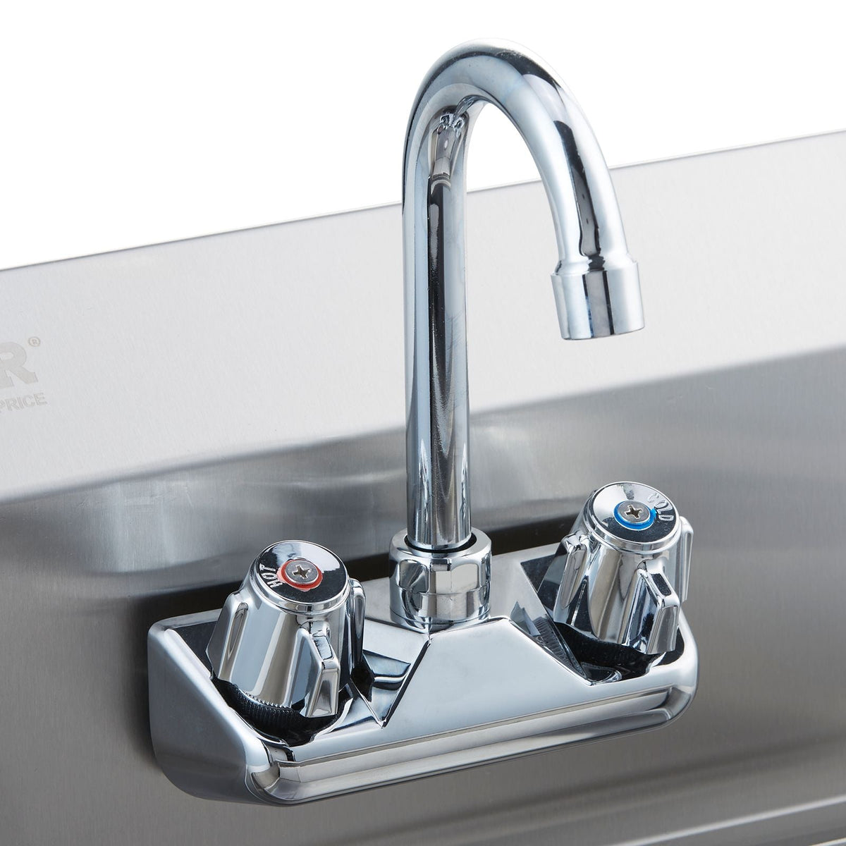 Commercial Hand Sink with Faucet, Stainless Steel Sink for Washing, Small Hand Washing Sink, Wall Mount Hand Basin, Utility Sink for Restaurant, Kitchen, Bar, Garage and Home, 17 x 12.8 inch