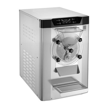Commercial Hard Ice Cream Machine, 2000W 3.17-5.28 Gal/Hour, Countertop Gelato Hard Serve Ice Cream Maker with 6L 304 Stainless Steel Cylinder, Auto Clean LED Panel for Snack Bar Restaurants