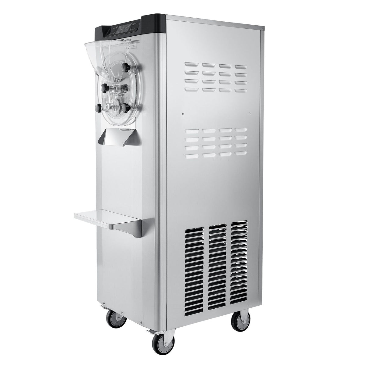 Commercial Hard Ice Cream Machine, 2400W 3.17 to 5.28 Gallons per Hour, Gelato Hard Serve Ice Cream Maker with 10L 304 Stainless Steel Cylinder, Auto Clean LED Panel for Snack Bar Restaurants