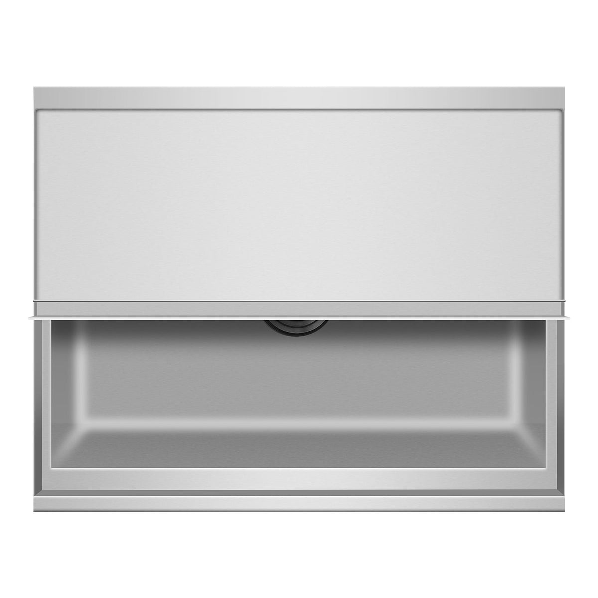 Commercial Ice Bin, 61.6 L Rolling Ice Chest on Wheels, 24 x 19.1 x 36.8 in Stainless Steel Cooler Cart with Sliding Lid, Bottom Storage Tray, Adjustable Bullet Feet, for Bar, Restaurant, Pub