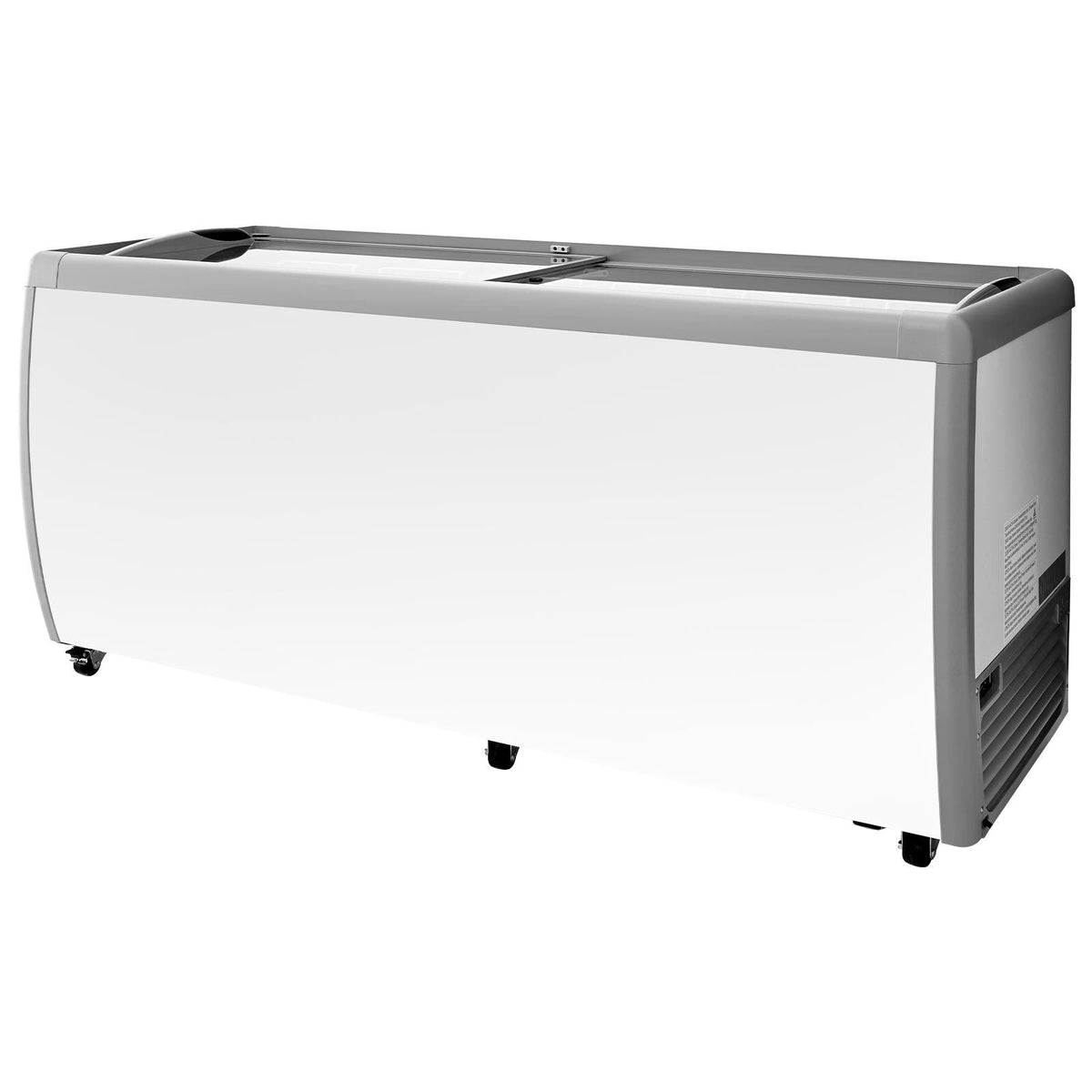 Commercial Ice Cream Display Case, 20 Cu.ft Chest Freezer, Restaurant Gelato Dipping Cabinet Top Deep Freezer with Locking Casters, Sliding Glass Door, LED Lighting, Hold 12 Ice Cream Tubs
