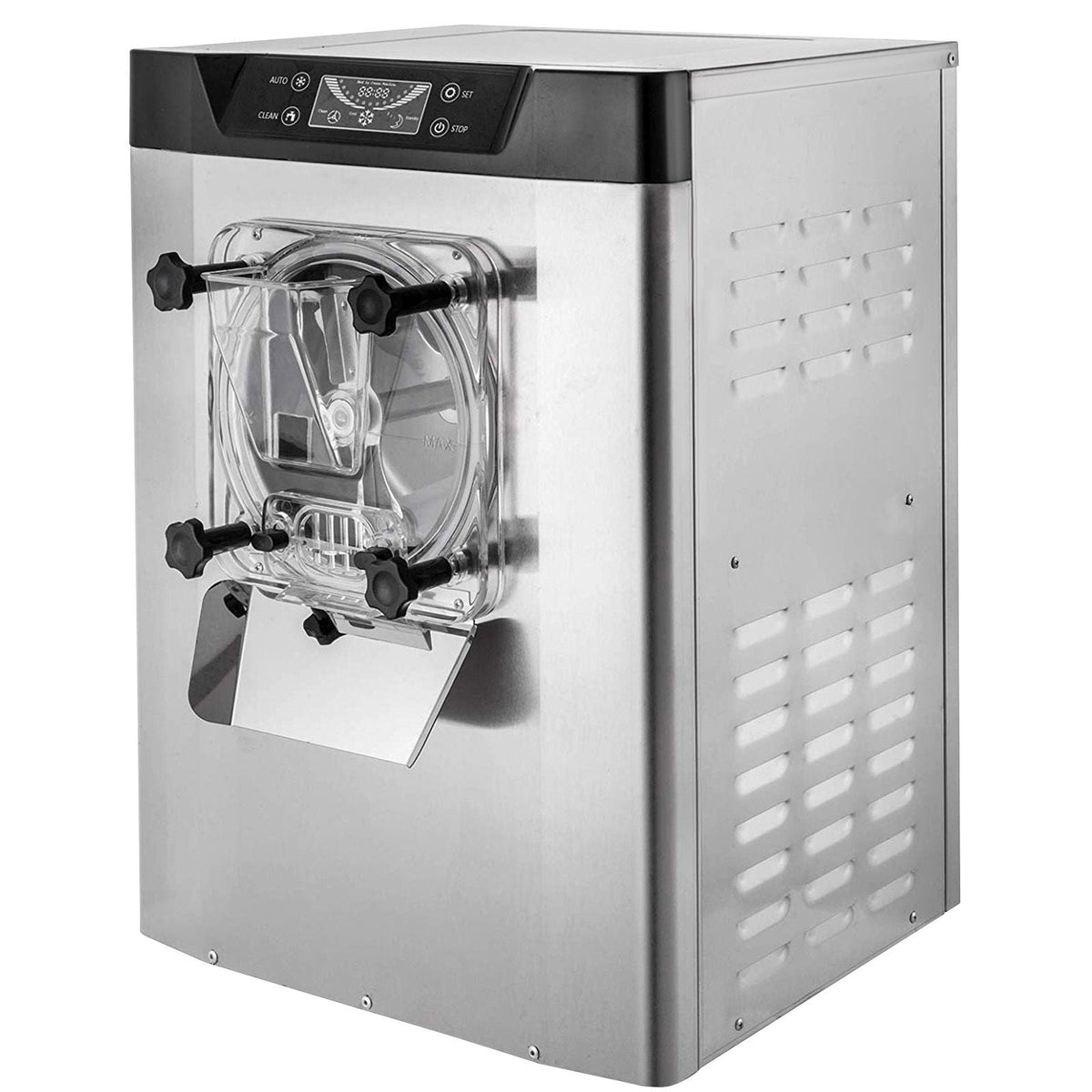 Commercial Ice Cream Machine 1400W 20/5.3 Gph Hard Serve Ice Cream Maker with LED Display Screen Auto Shut-Off Timer One Flavors Perfect for Restaurants Snack bar Supermarkets