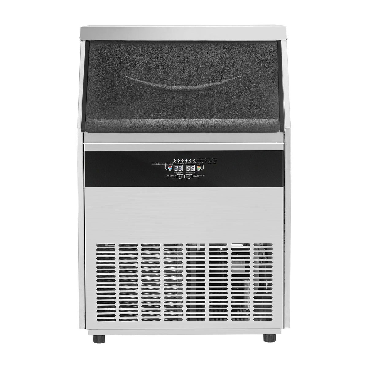 Commercial Ice Maker, 330lbs/24H, Ice Maker Machine, 126 Ice Cubes in 12-15 Minutes, Freestanding Cabinet Ice Maker with 88lbs Storage Capacity LED Digital Display, for Bar Home Restaurant