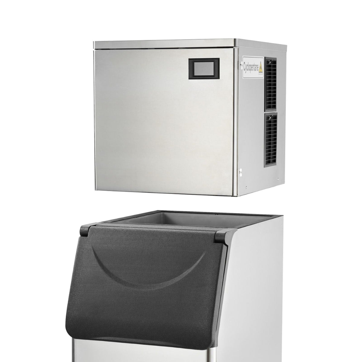 Commercial Ice Maker, 360LBS/24H Ice Making Machine with 330.7LBS Large Storage Bin, 700W Auto Self-Cleaning Ice Maker Machine with 3.5-inch LED Panel for Bar Cafe Restaurant Business