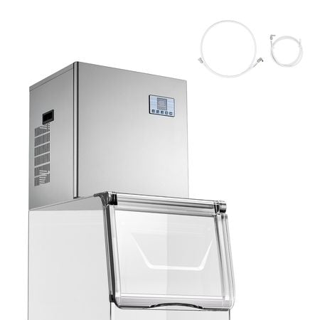 Commercial Ice Maker Machine - Head, 550 Lbs/Day Stainless Steel Ice Machine with Scheduled Ice-Making, Self-Cleaning, Adjustable Thickness, Ideal for Restaurant Bar Cafe Hotel - Head Only