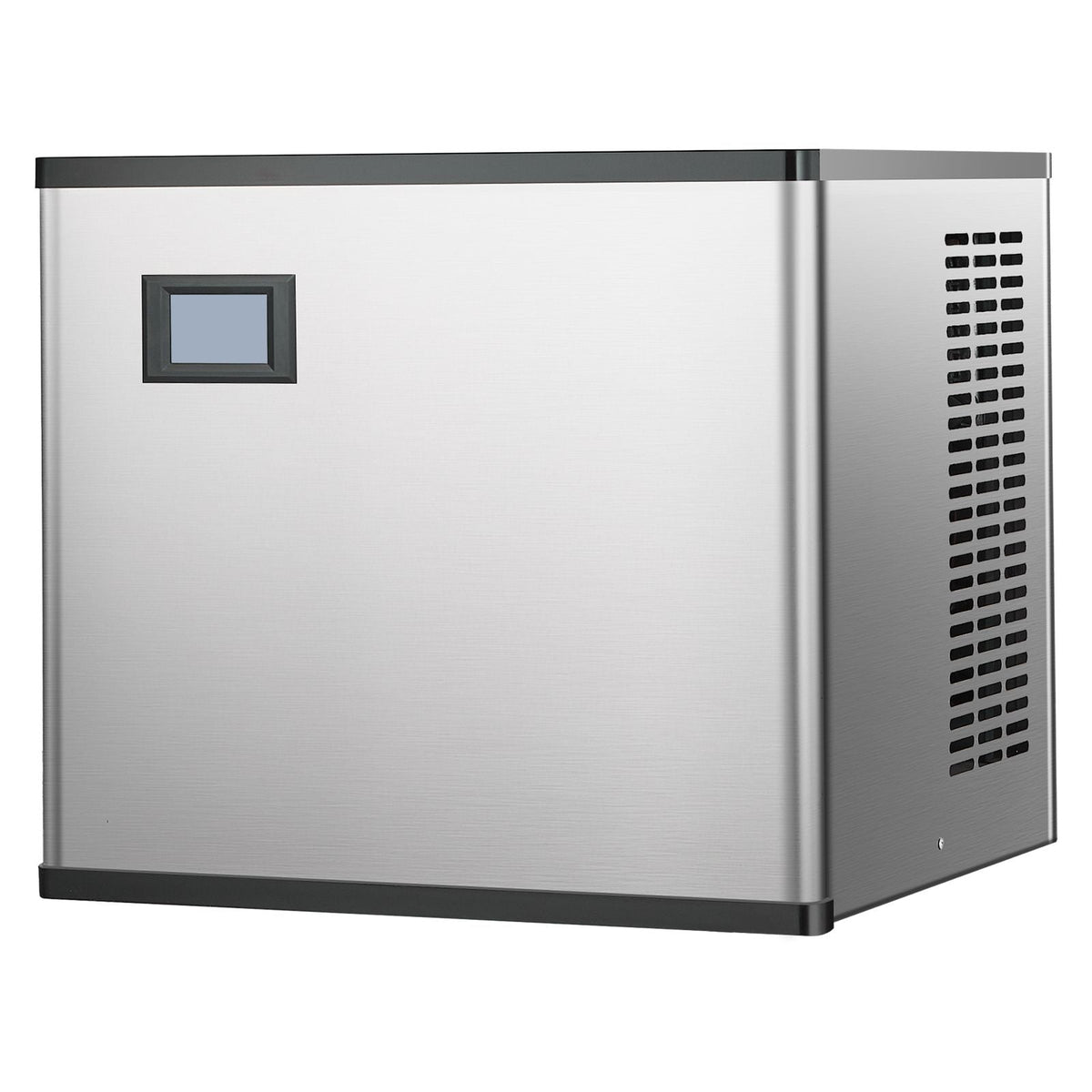 Commercial Ice Maker Machine 300 lbs/24 h, 20 Inch Stainless Steel Industrial Ice Machine, Self-Cleaning and Scheduled Ice Making, Modular Ice Cube Machine for Restaurant Hotel - Head Only