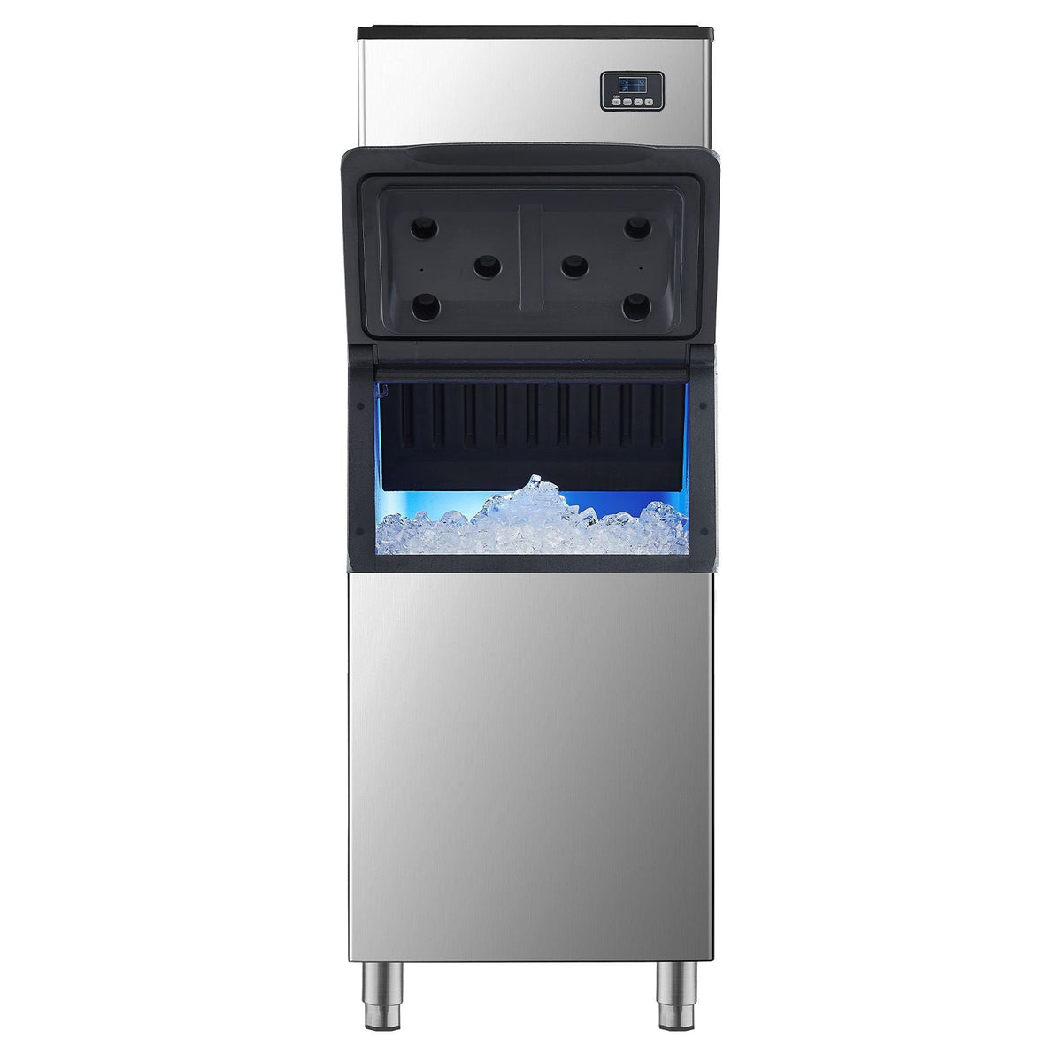 Commercial Ice Maker Machine, 360LBS/24H Ice-Making Machine with 300LBS Large Storage Bin, Auto Self-Cleaning Ice Maker with Touchscreen for Bar Cafe Restaurant Business Commercial