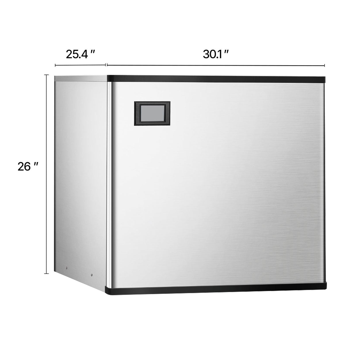 Commercial Ice Maker Machine 800 lbs/24 h, 26 Inch Stainless Steel Industrial Ice Machine, Self-Cleaning and Scheduled Ice Making, Modular Ice Cube Machine for Restaurant Hotel - Head Only