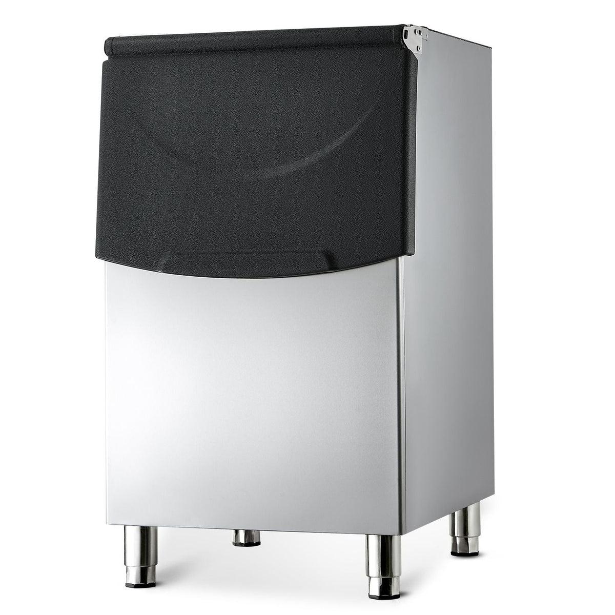 Commercial Ice Maker Storage Bin, 250LBS Capacity Ice Bin, Stainless Steel Ice Storage Bin with Filter and Adjustable Anti-slip Rubber Feet, Suitable for Restaurant Hotel and Beverage Shops