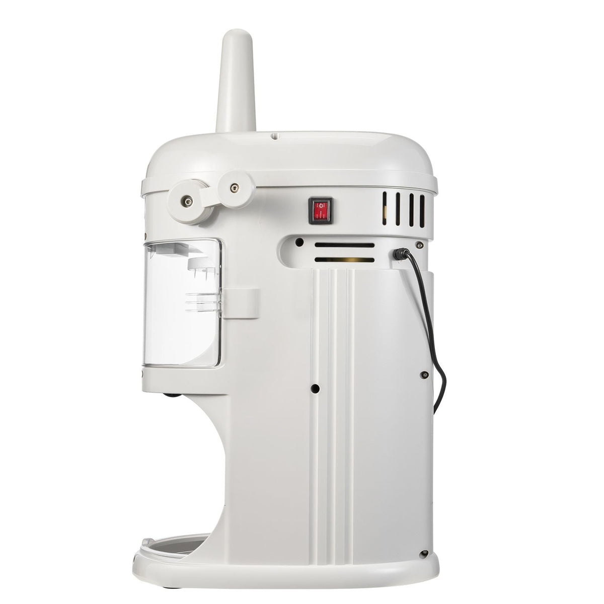 Commercial Ice Shaver Crusher, 220lbs/hr Electric Fluffy Ice & Snow Cone Machine, 250W 1500RPM Tabletop Fluffy Shaved-Ice Machine for Parties Events Snack Bar, Home and Commercial Use (White)