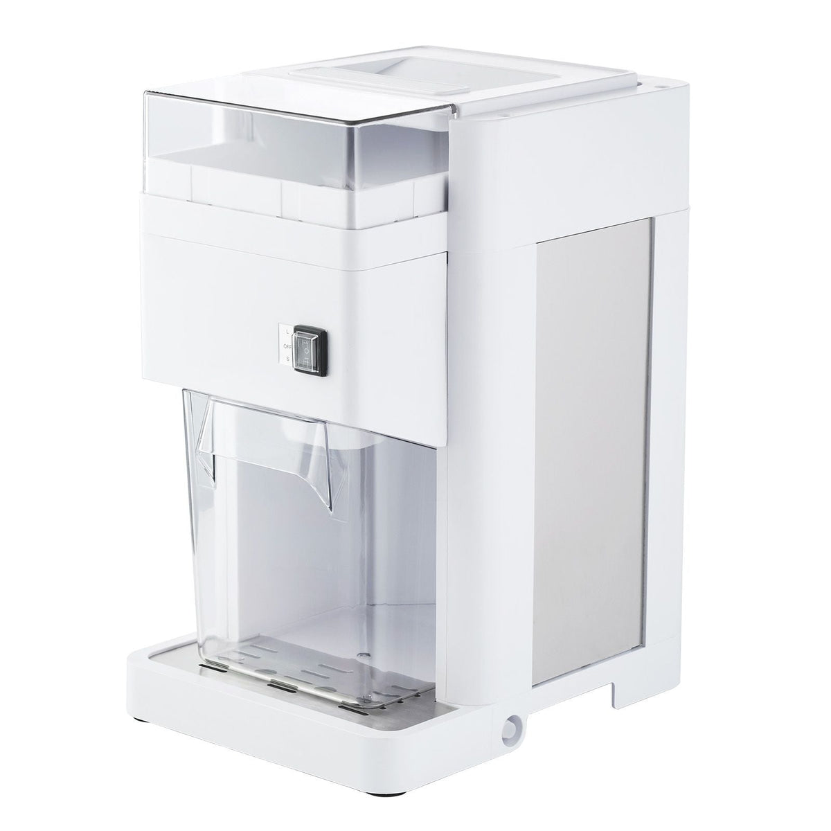 Commercial Ice Shaver Machine, 1.91QT /1.8L Large Electric Ice Cube Crusher Shaved Maker with 300W Premium Motor, Stainless Steel Blades, for Bar Mixing Seafood Preservation Home Party, White