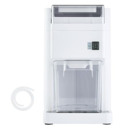 Commercial Ice Shaver Machine, 1.91QT /1.8L Large Electric Ice Cube Crusher Shaved Maker with 300W Premium Motor, Stainless Steel Blades, for Bar Mixing Seafood Preservation Home Party, White