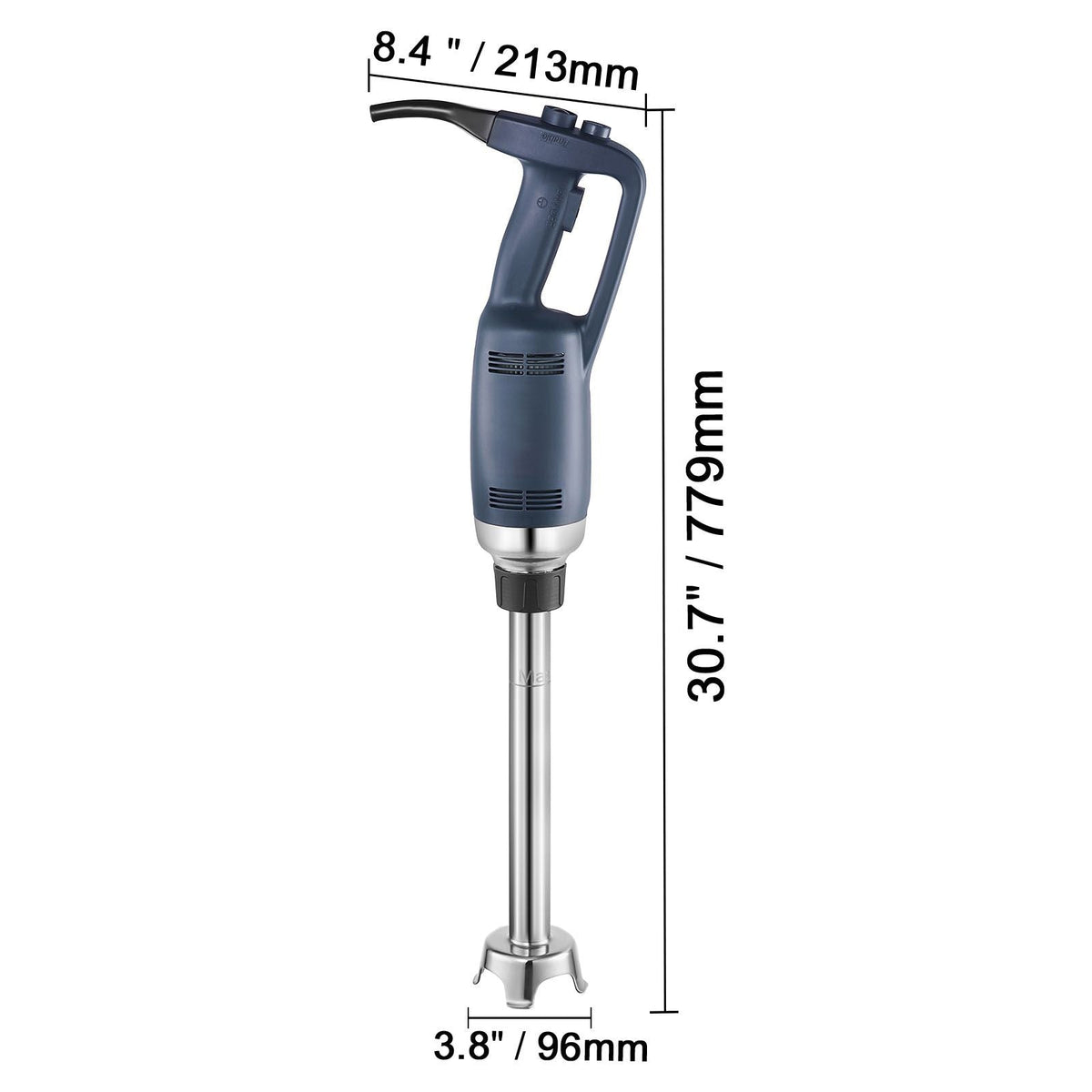 Commercial Immersion Blender, 350W Heavy Duty Hand Mixer, 16 inch Stepless Variable Speed Mixer with Stainless Steel Blade, Multi-Purpose Portable Mixer for Soup, Sauces, Mashed Potatoes, Cream