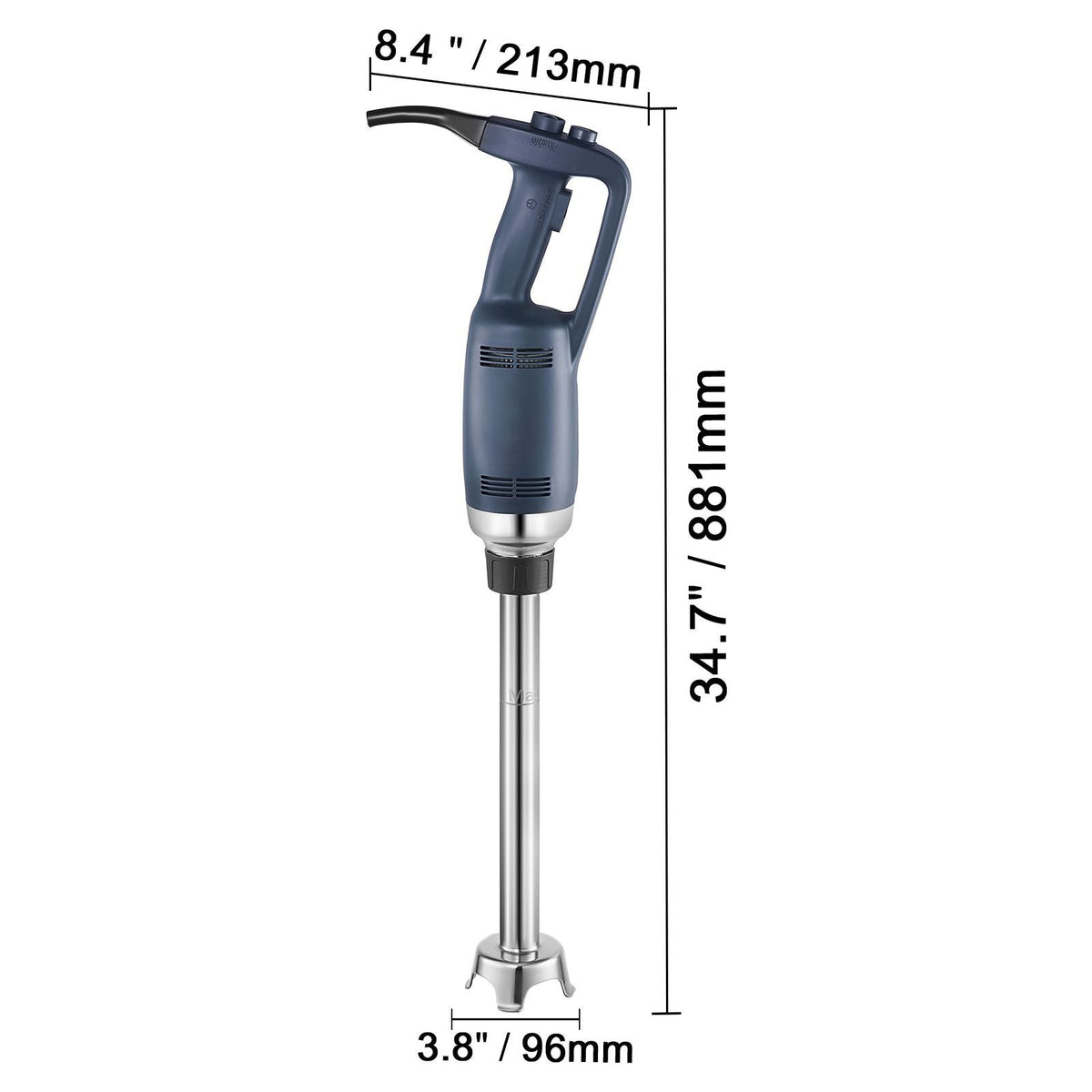 Commercial Immersion Blender, 350W Heavy Duty Hand Mixer, 20 inch Stepless Variable Speed Mixer with Stainless Steel Blade, Multi-Purpose Portable Mixer for Soup, Sauces, Mashed Potatoes, Cream