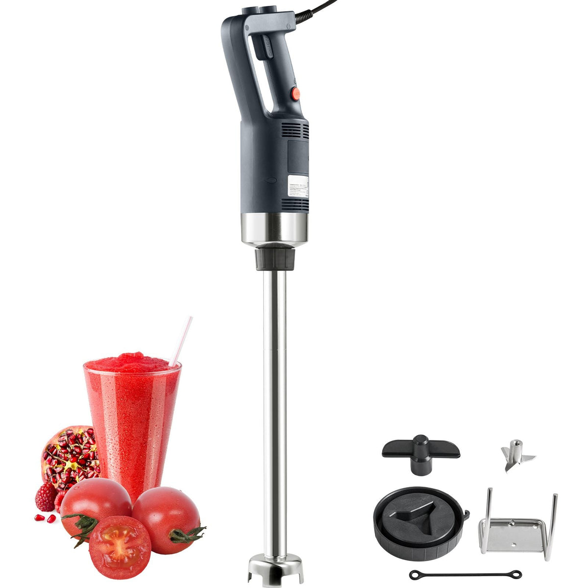 Commercial Immersion Blender, 500 Watt Heavy Duty Hand Mixer, Variable Speed Kitchen Stick Mixer with 304 Stainless Steel Blade, Multi-Purpose Portable Mixer for Soup, Smoothie, Puree, Baby Food