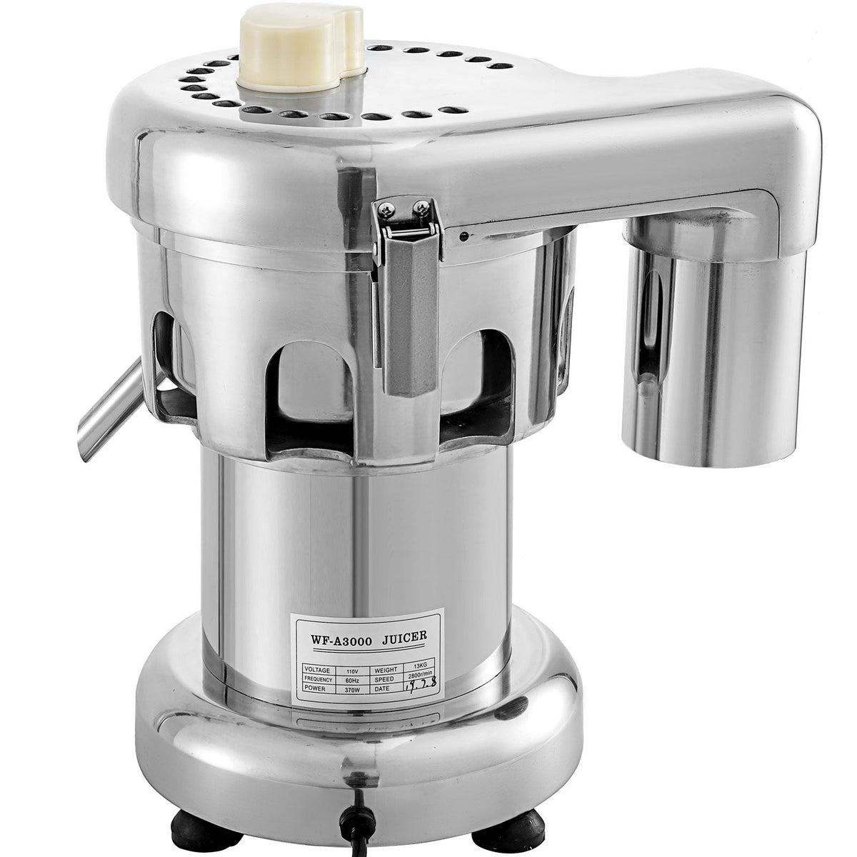 Commercial Juice Extractor Heavy Duty Juicer Aluminum Casting and Stainless Steel Constructed Centrifugal Juice Extractor Juicing both Fruit and Vegetable