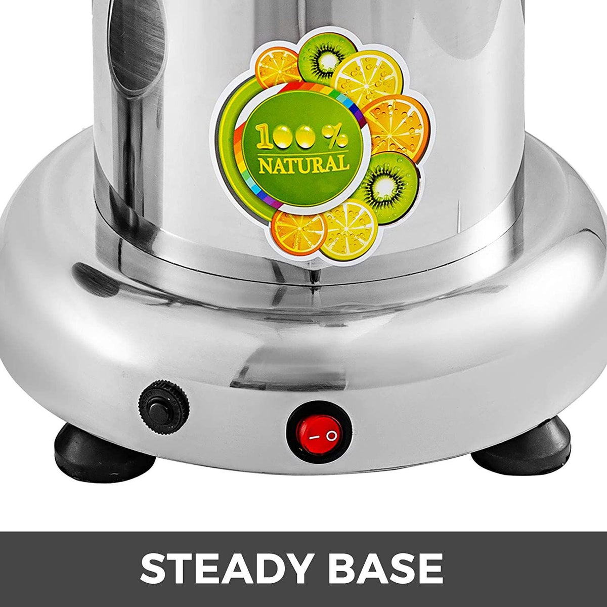 Commercial Juice Extractor Heavy Duty Juicer Aluminum Casting and Stainless Steel Constructed Centrifugal Juice Extractor Juicing both Fruit and Vegetable