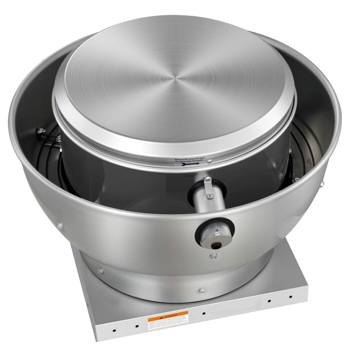 Commercial Kitchen Exhaust Fan, 1136 CFM Restaurant Canopy Hood Exhaust Fan, 0.33HP 250W Direct Drive Food Truck Hood Vent, High Speed & Low Noise, for Warehouse, Agriculture