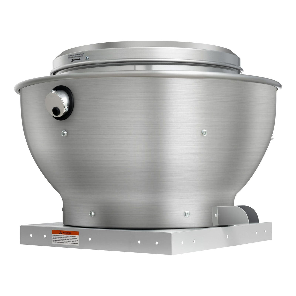 Commercial Kitchen Exhaust Fan, 1136 CFM Restaurant Canopy Hood Exhaust Fan, 0.33HP 250W Direct Drive Food Truck Hood Vent, High Speed & Low Noise, for Warehouse, Agriculture