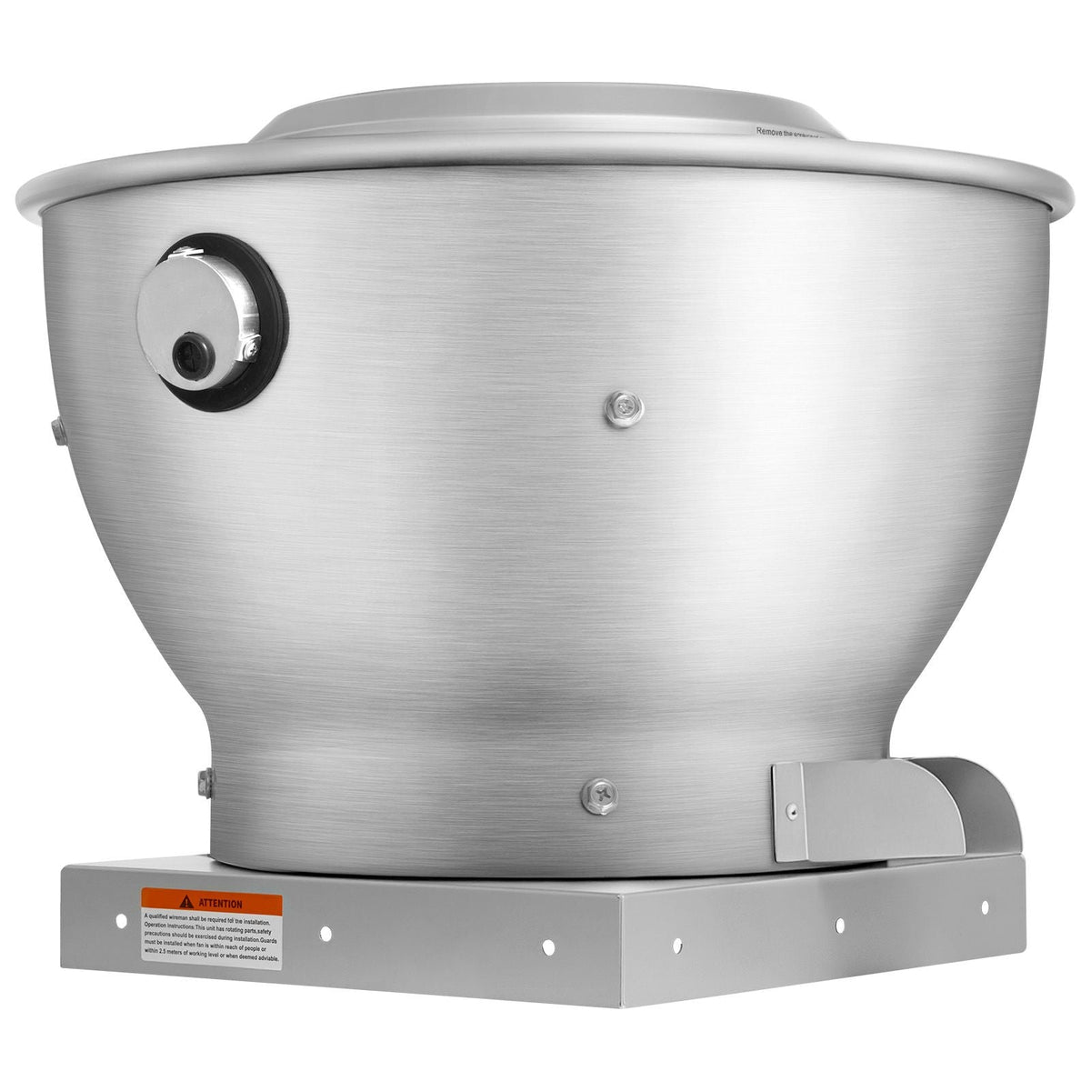 Commercial Kitchen Exhaust Fan, 612 CFM Restaurant Canopy Hood Exhaust Fan, 0.25HP 180W Direct Drive Food Truck Hood Vent, High Speed & Low Noise, for Warehouse, Agriculture